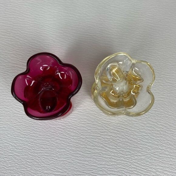Vintage Oscar De La Renta Flower Shaped Perfume set of 2 - Picture 3 of 9